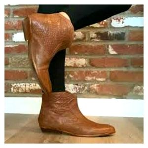 Zara Women's Cowgirl leather Ankle  Booties  Size  8